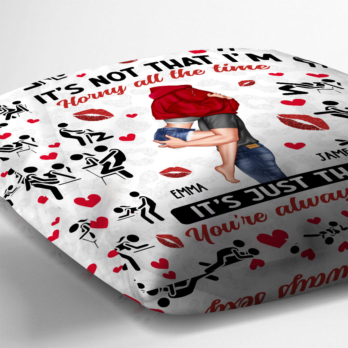 Because You're Always Sexy - Personalized Couple Throw Pillow