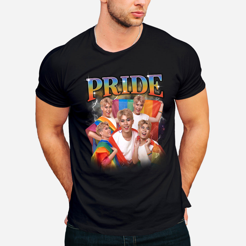 Pride Bootleg Rap Style Photo Custom - Personalized LGBT Support T-shirt And Hoodie
