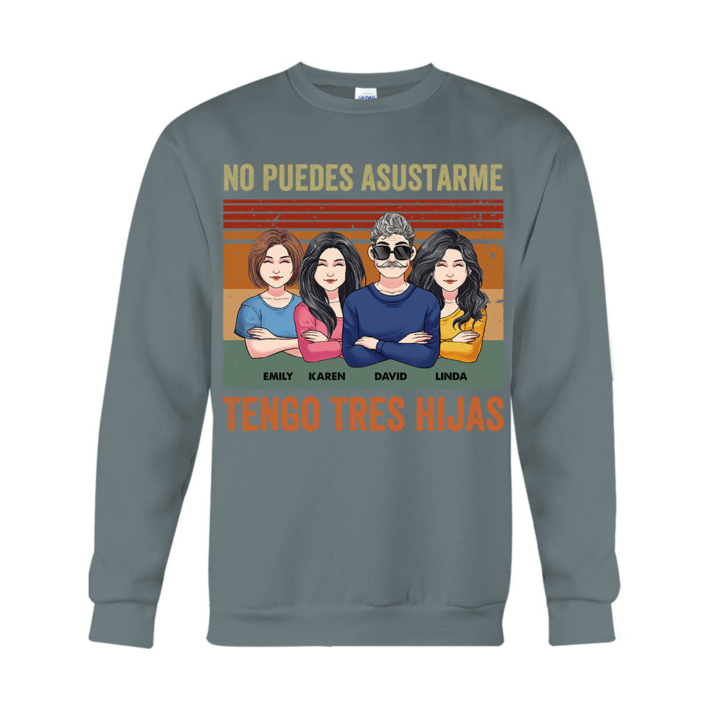 No Puedes Asustarme - Personalized Father T-shirt And Hoodie