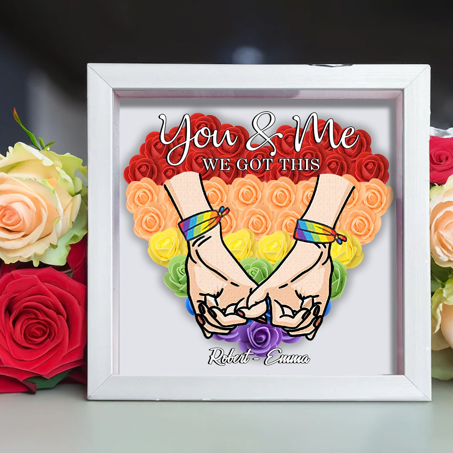 On s'en occupe - Boîte à fleurs personnalisée pour le soutien LGBT
