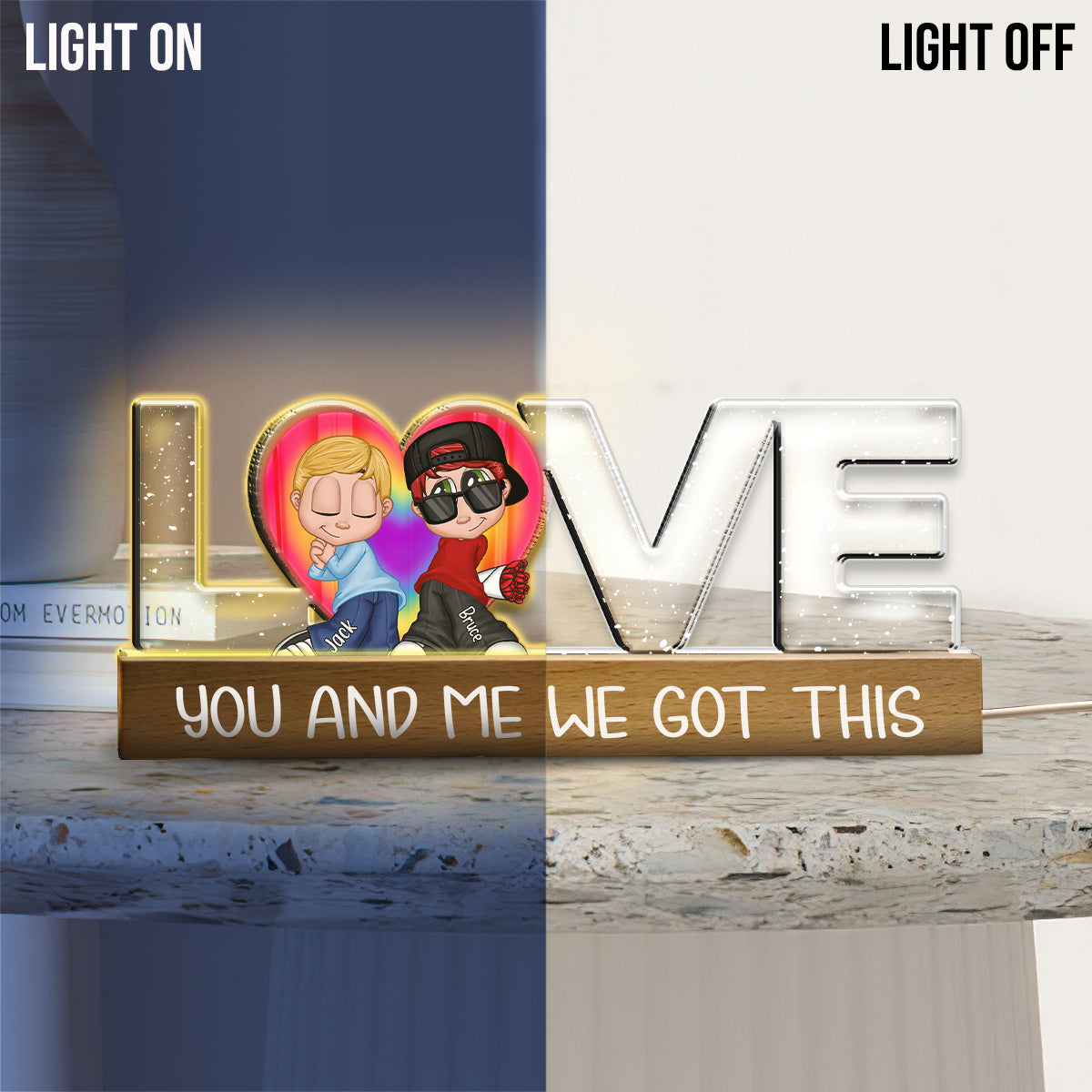 We Got This - Personalized LGBT Support Custom LED Night Light