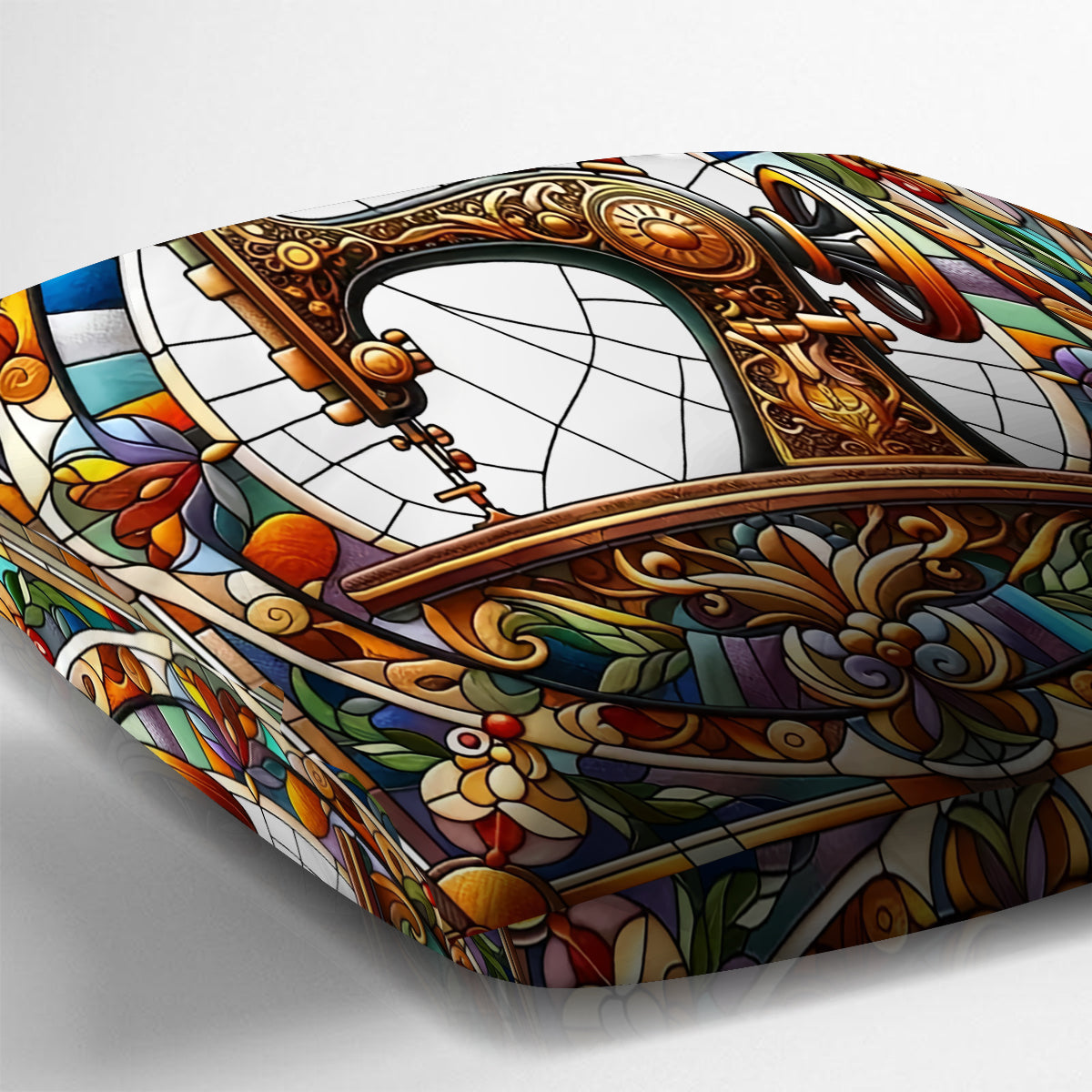 Colorful Sewing Machine - Personalized Sewing Throw Pillow