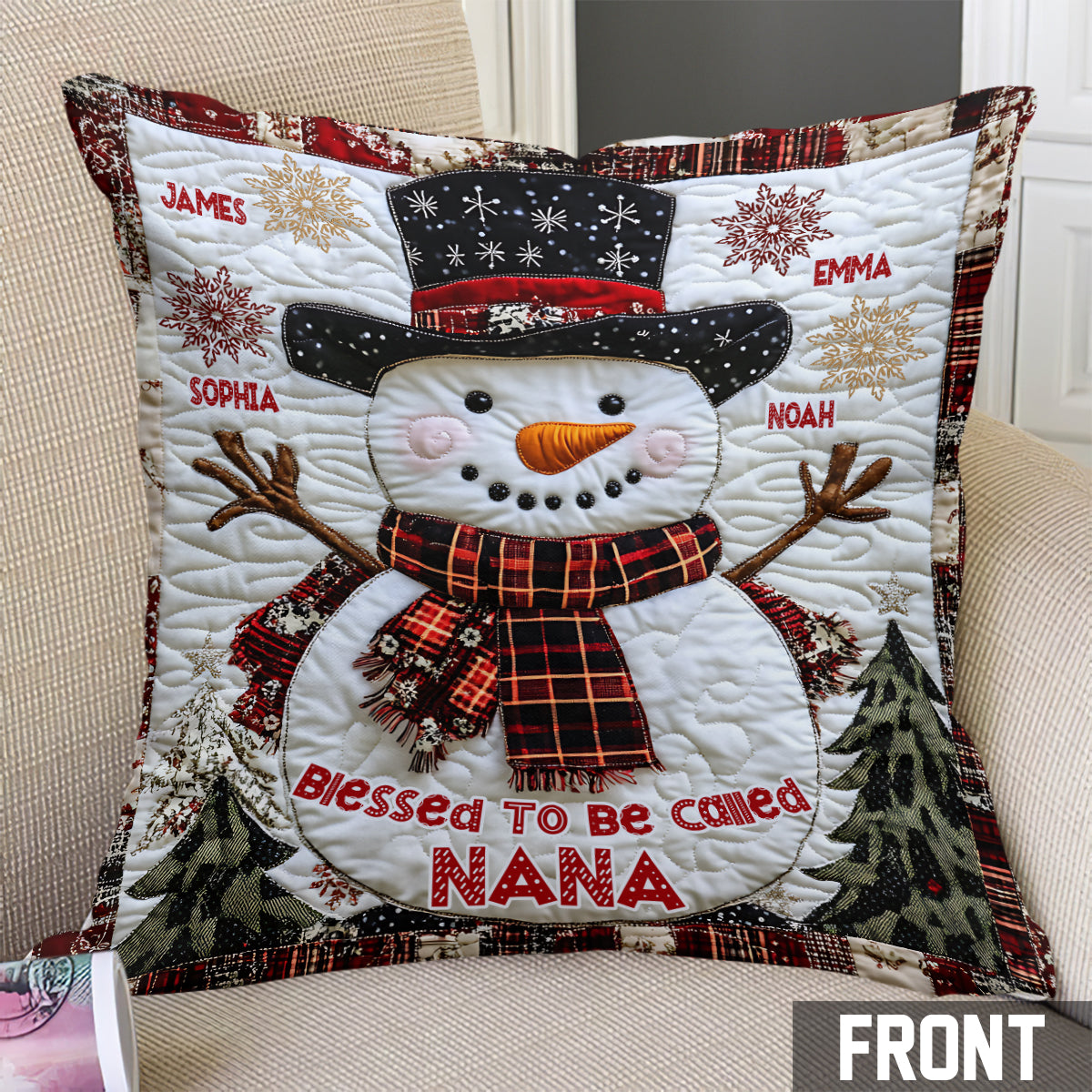 Nana Grandma Gigi - Personalized Grandma Throw Pillow