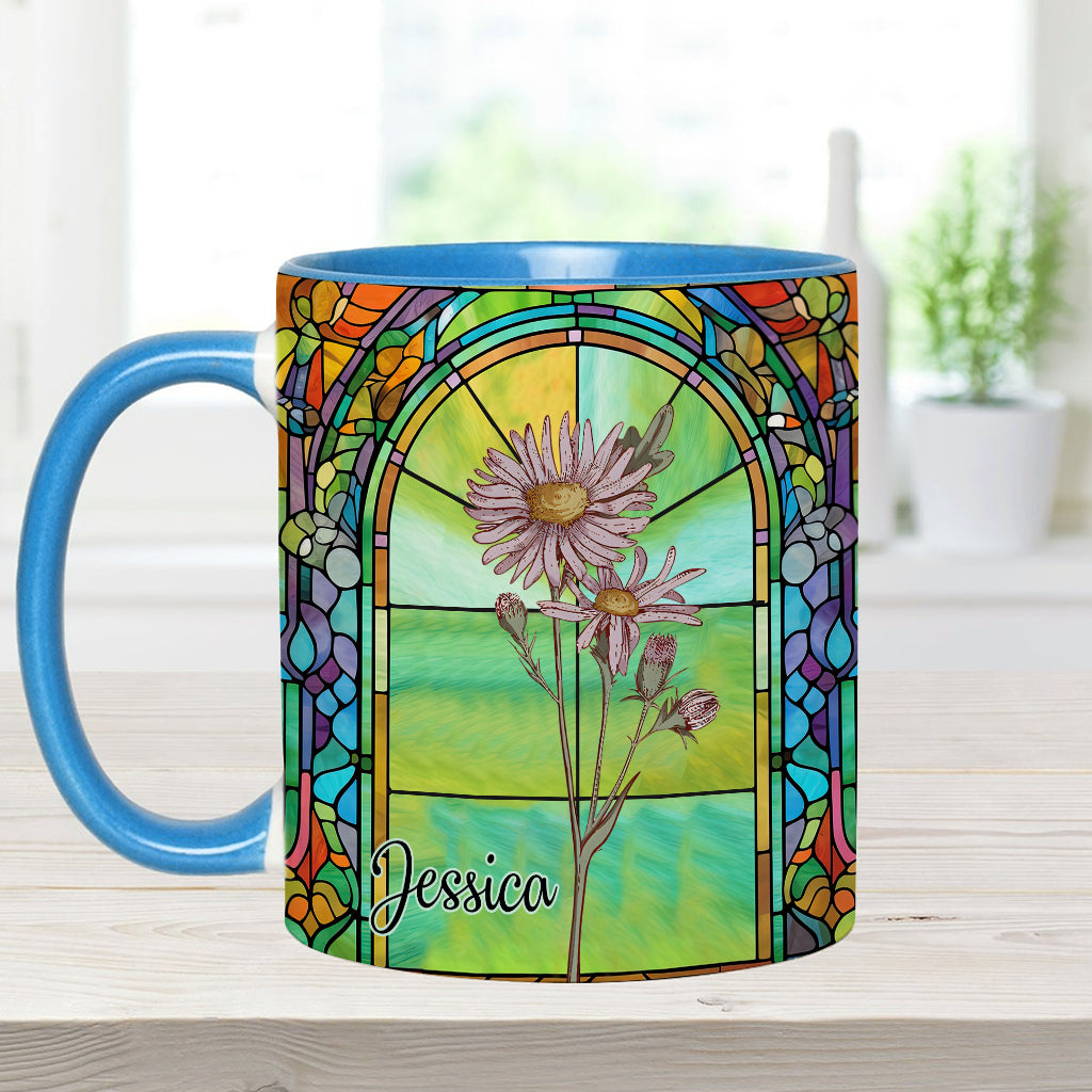 Soyez votre propre fleur de naissance magnifique - Mug personnalisé