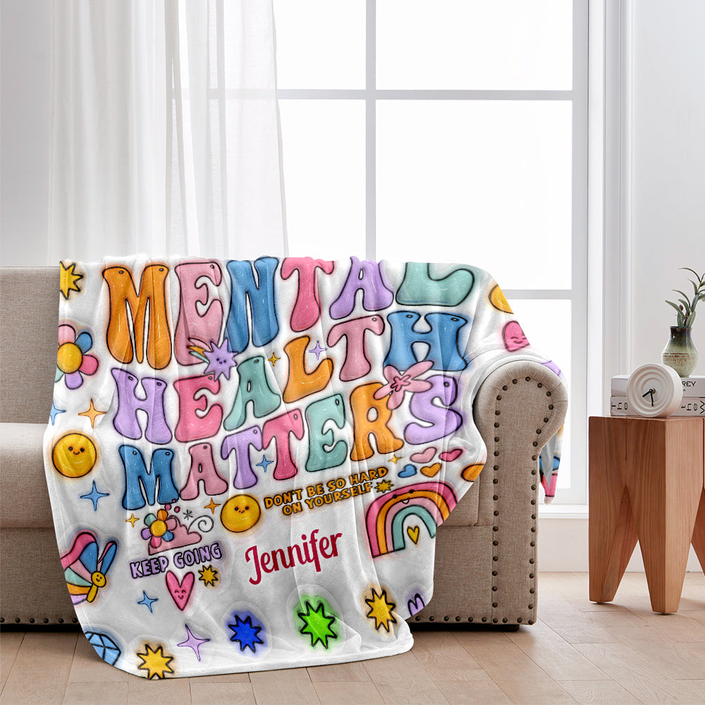 Mental Health Matter - Personalized Mental Health Awareness Blanket