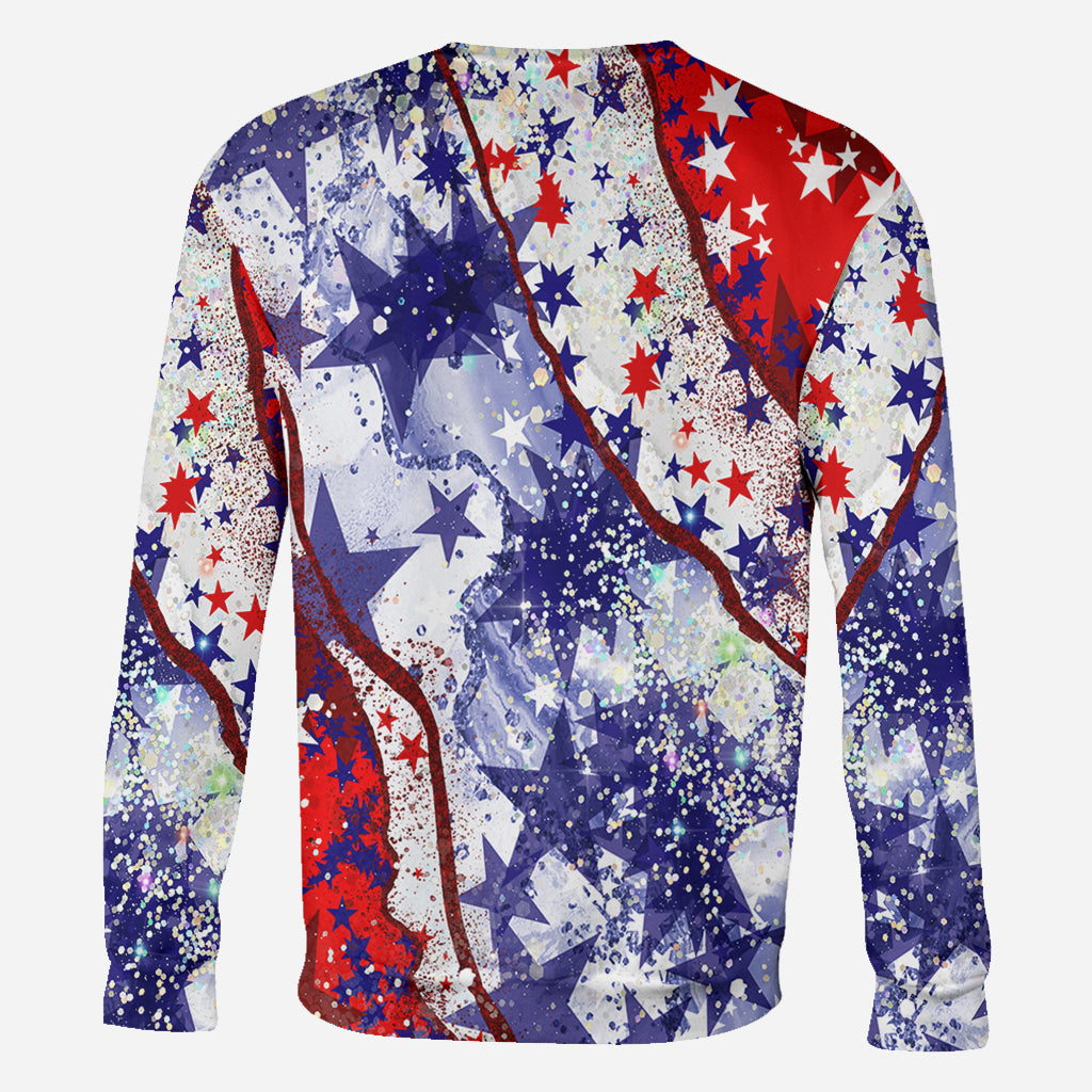 T-shirt personnalisé intégral « Vache des Highlands » pour le 4 juillet