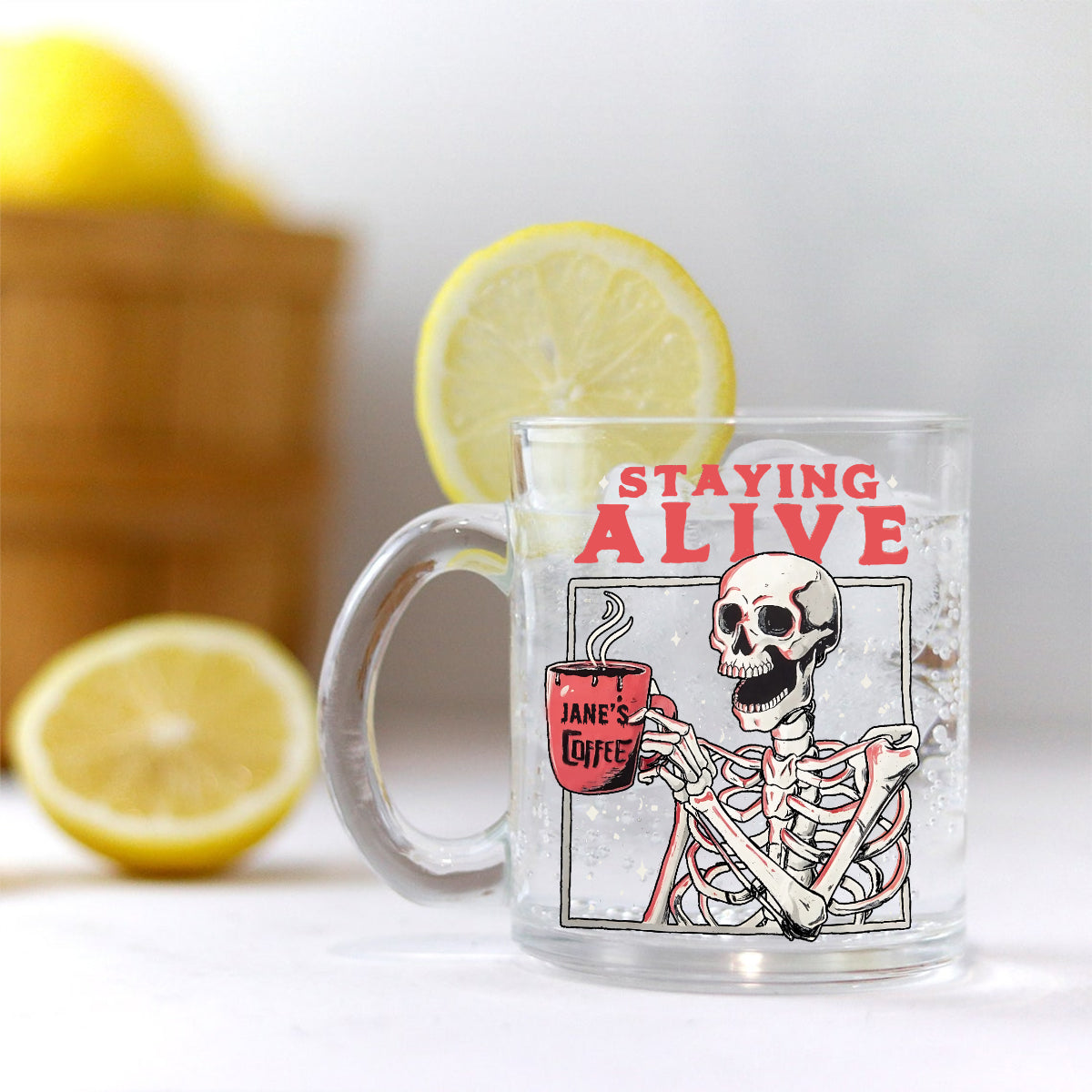 Still Alive - Personalized Coffee Glass Mug