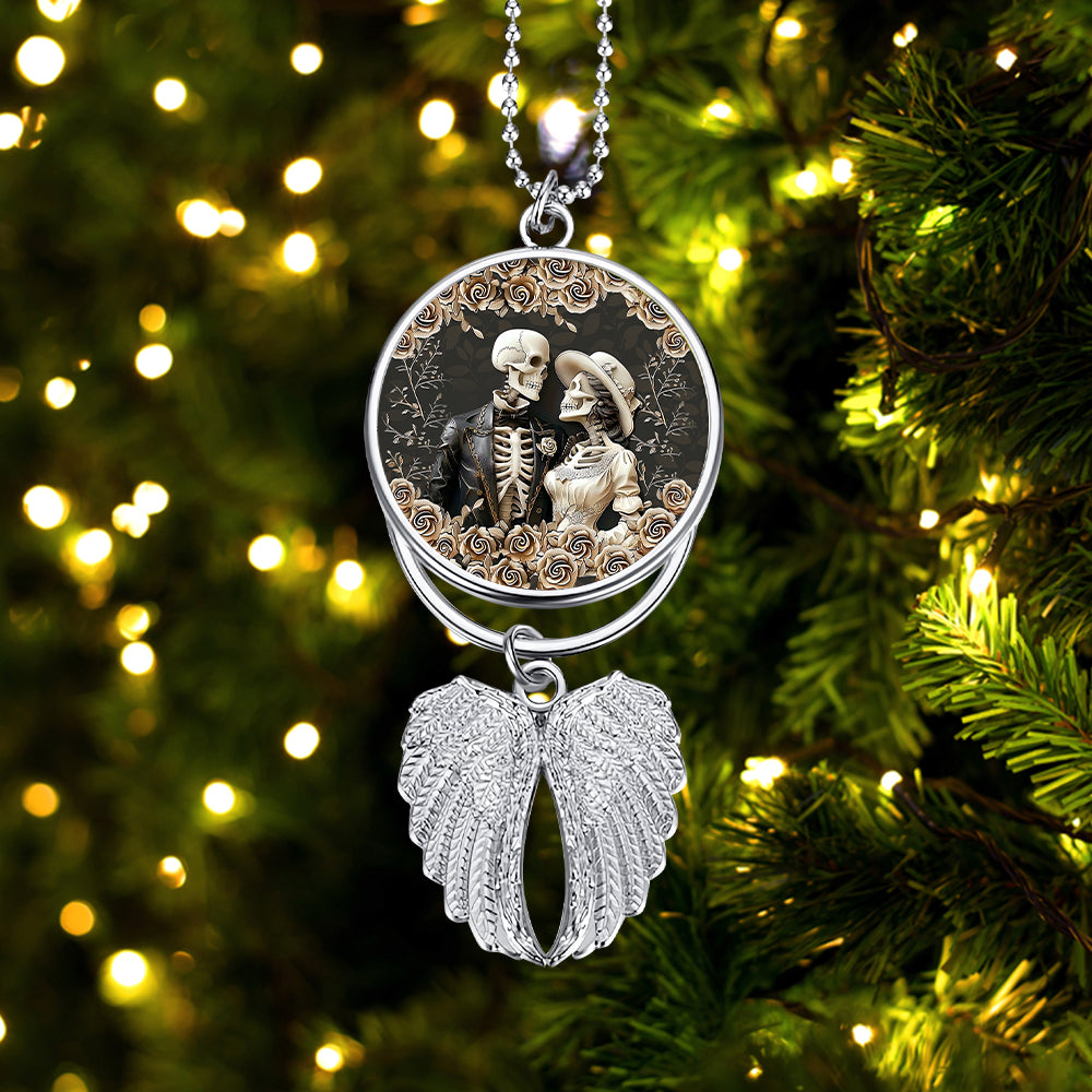 Till Death Do Us Part - Personalized Couple Wings Ornament