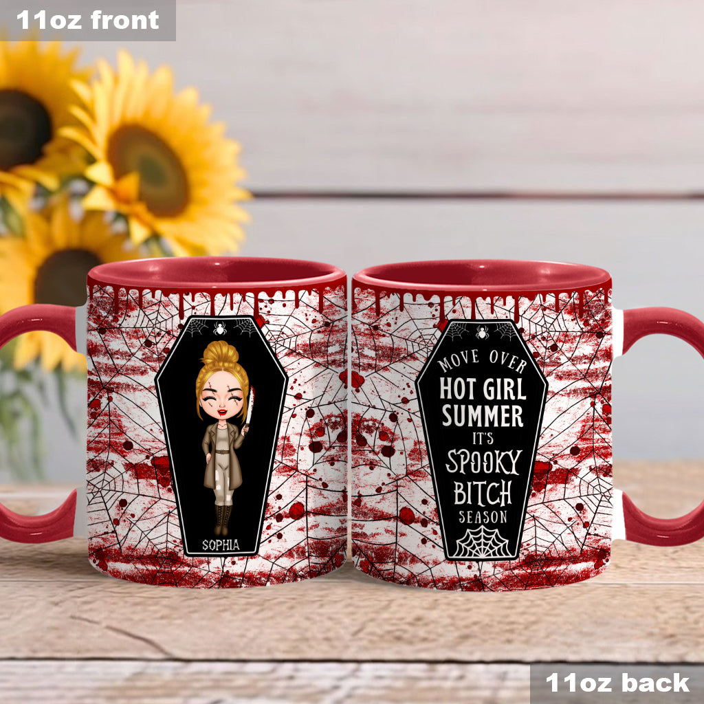 Move Over Hot Girl Summer It's The Spooky Bitch Season - Personalized Accent Mug