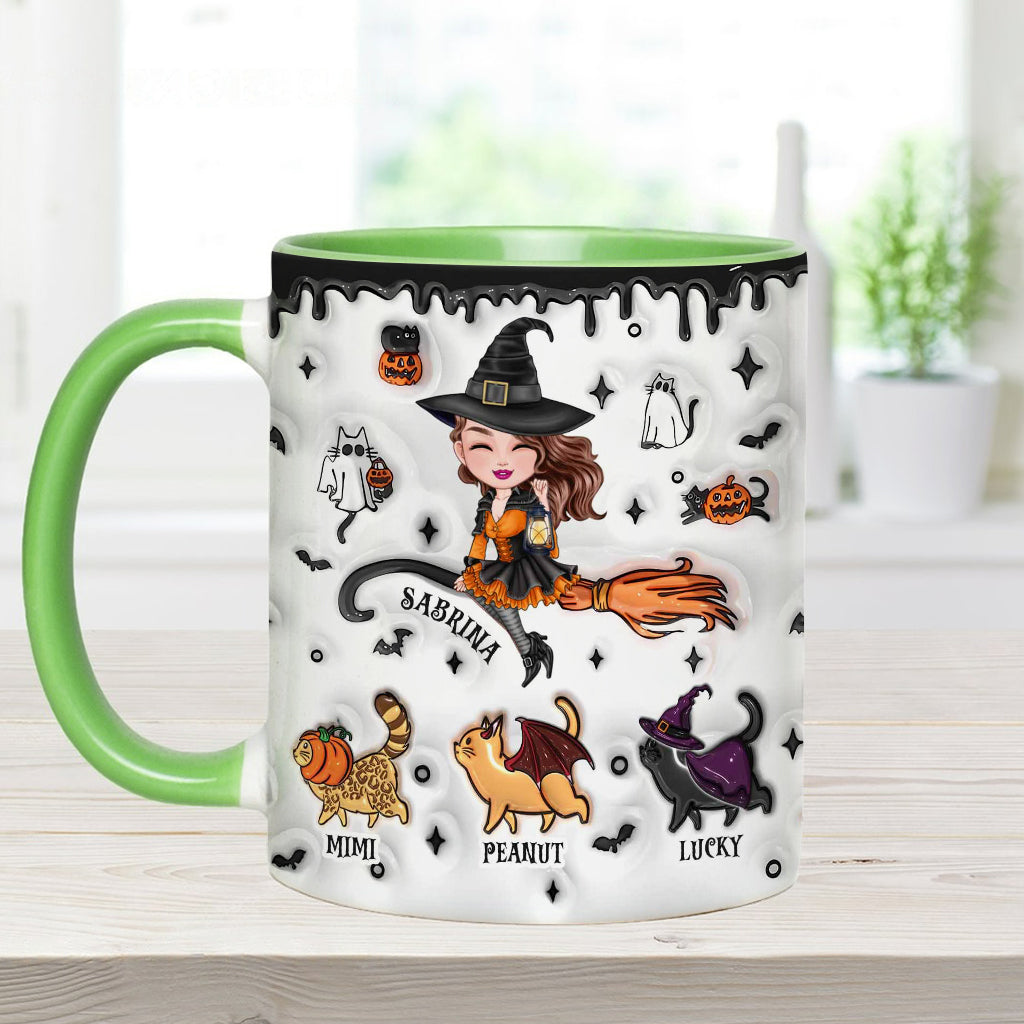 Halloween Is Better With A Cat - Personalized Cat Accent Mug