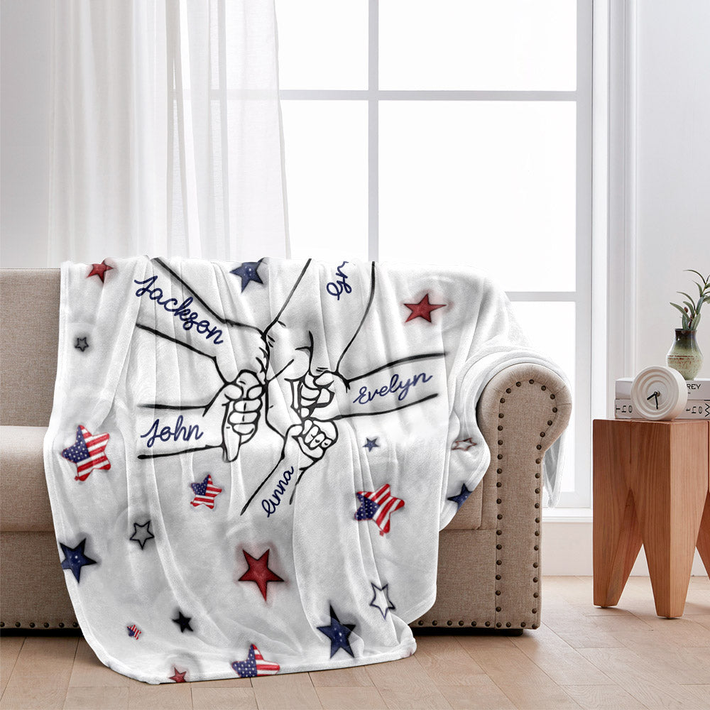 Proud Grandma Mom Aunt - Personalized Grandma Blanket