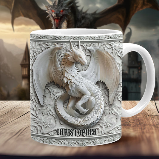 Mug Dragon Blanc - Personnalisé