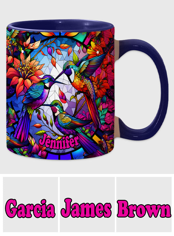 Love Hummingbirds - Personalized Hummingbird Accent Mug
