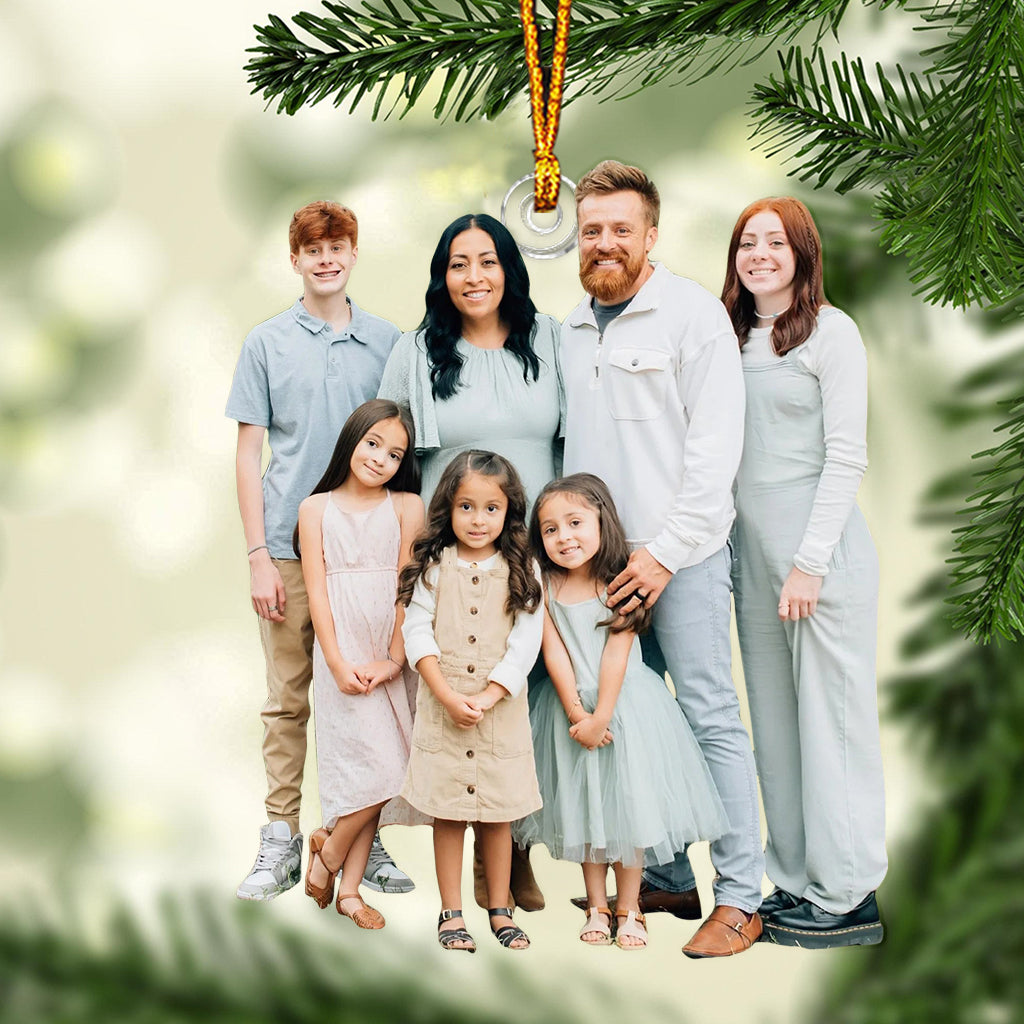 Ornement photo personnalisé - Ornement familial sur mesure