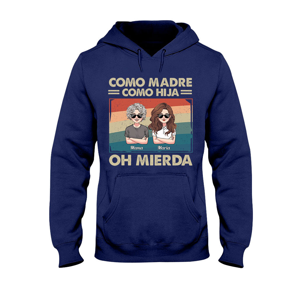 Como Madre Como Hija - Personalized Mother T-shirt And Hoodie
