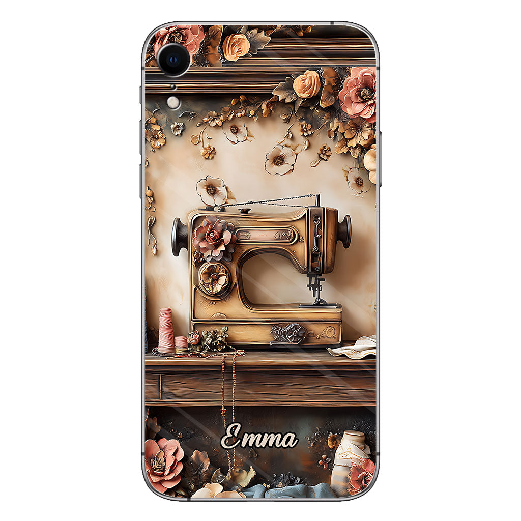 Beautiful Sewing Machine - Personalized Sewing Clear Phone Case