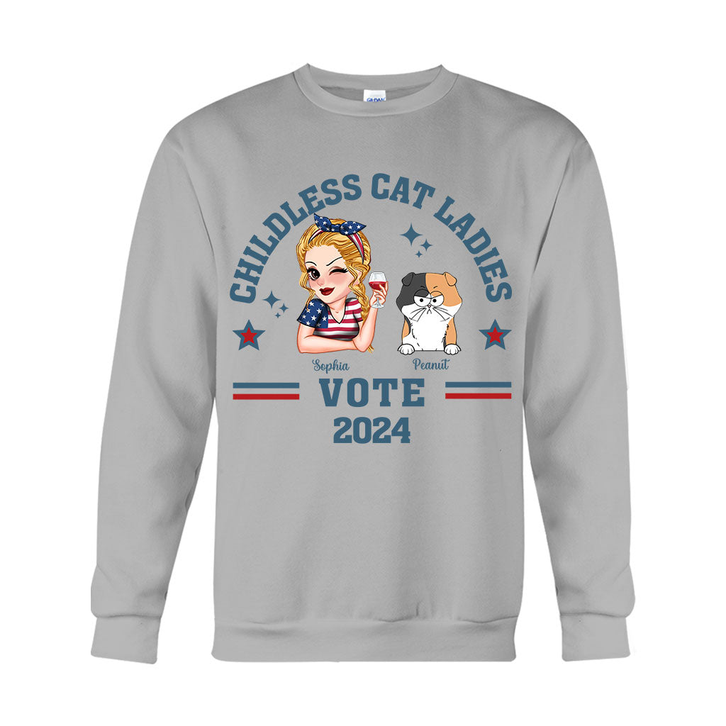 Childless Cat Ladies - Personalized Cat T-shirt And Hoodie