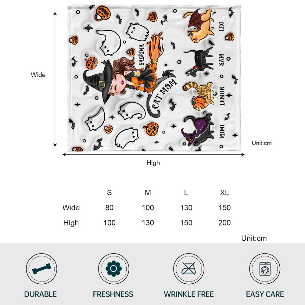 Cat Mom - Personalized Cat Blanket