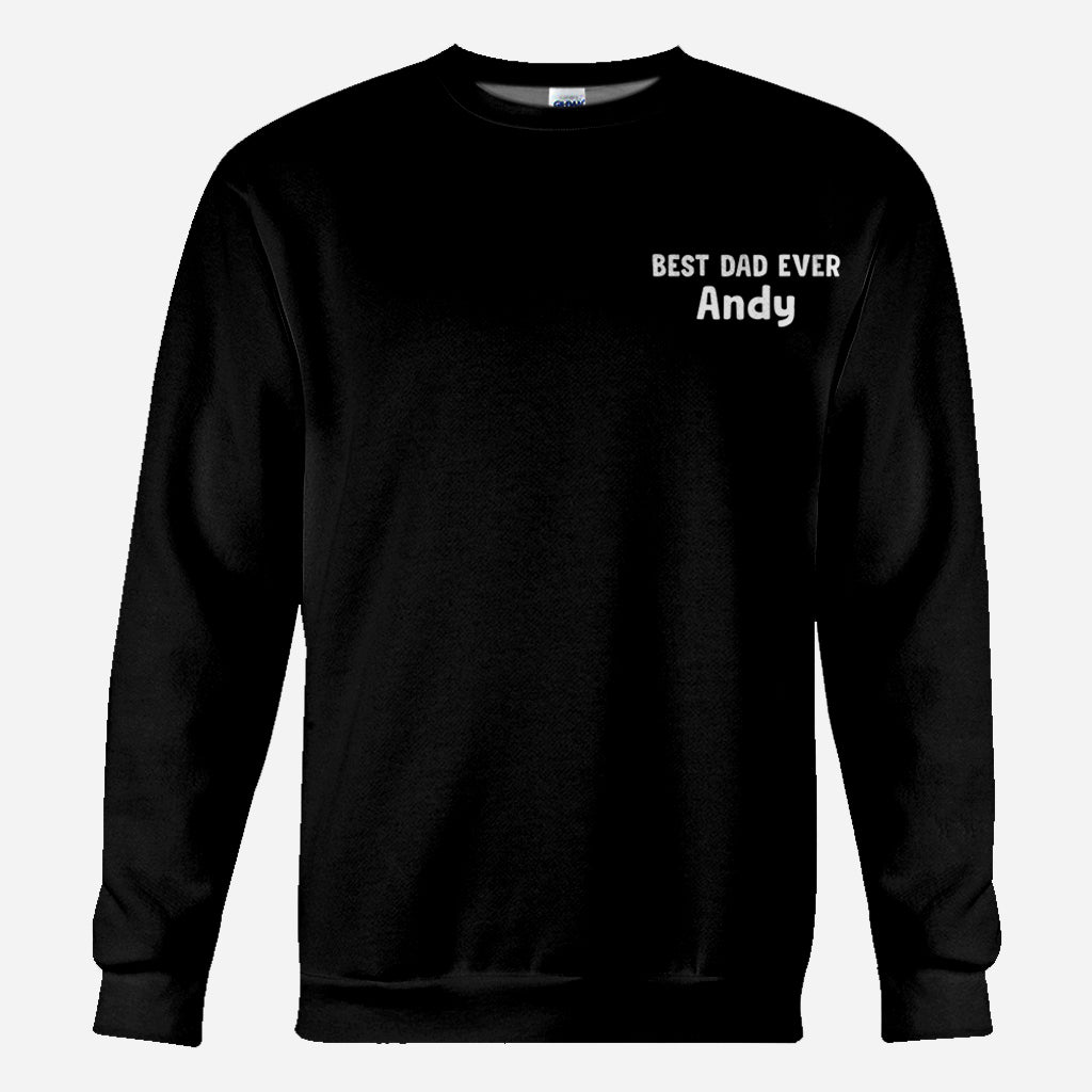 Road On The Back Massage Game T-shirt - Personalized Father All Over Shirt