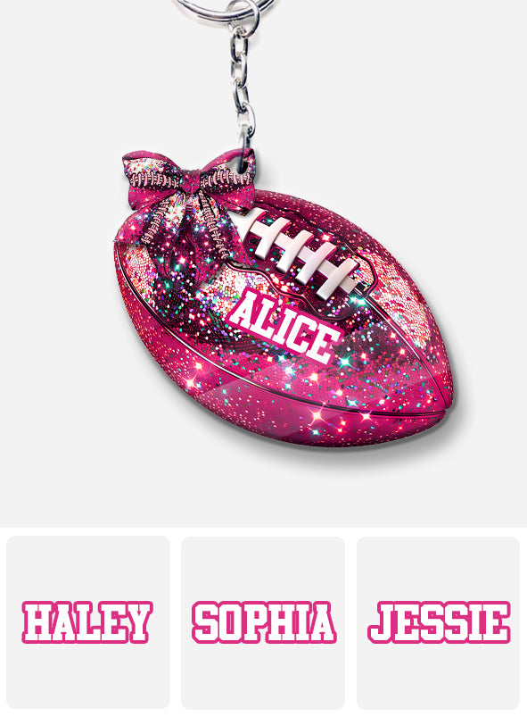 Im Oktober schauen wir zu – personalisierter Fußball-Schlüsselanhänger