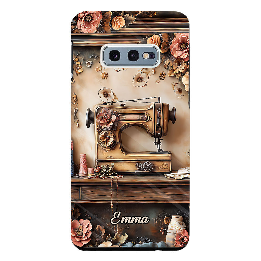 Beautiful Sewing Machine - Personalized Sewing Clear Phone Case