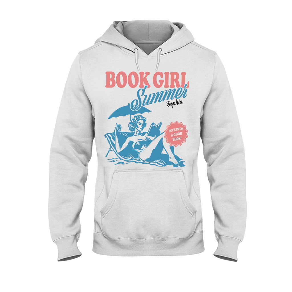 Book Girl Summer - Personalized Book T-shirt And Hoodie