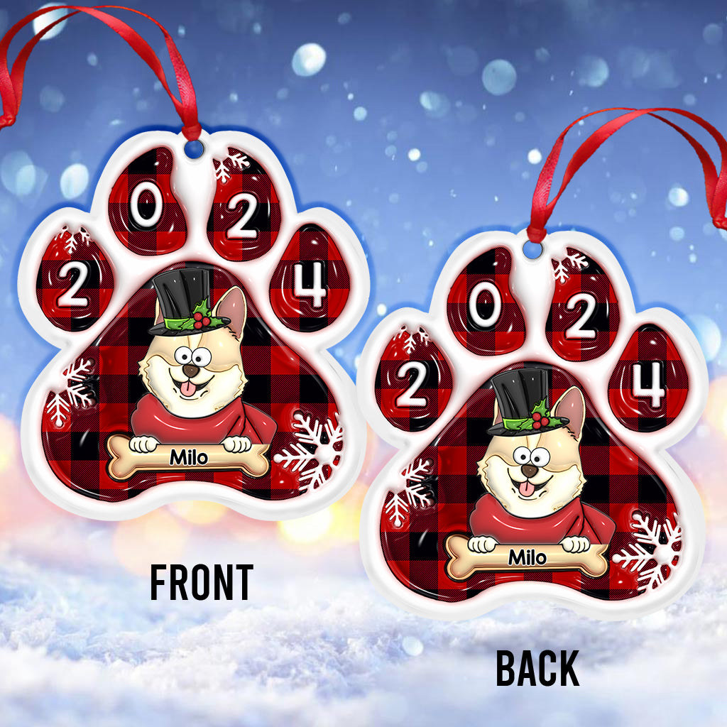 Merry Woofmas 2024 - Personalized Dog Ornament