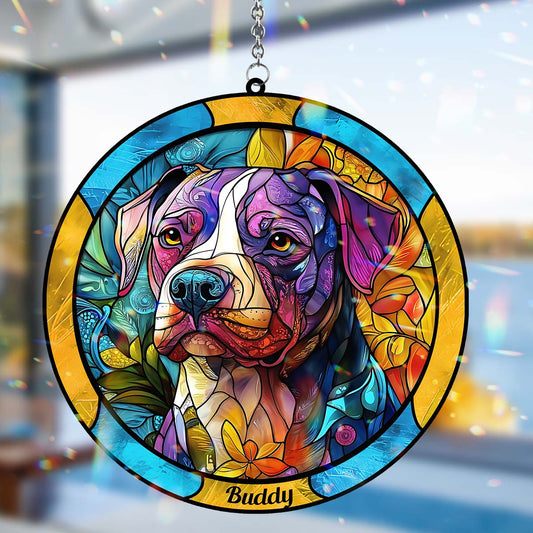 Niedlicher Hund – Personalisierter Hunde-Fensterhänger als Sonnenfänger 