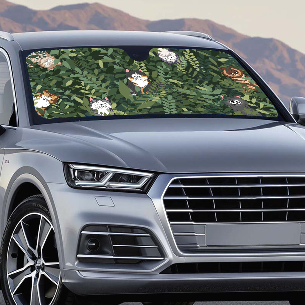 Hidden Cat - Personalized Cat Car Sunshade