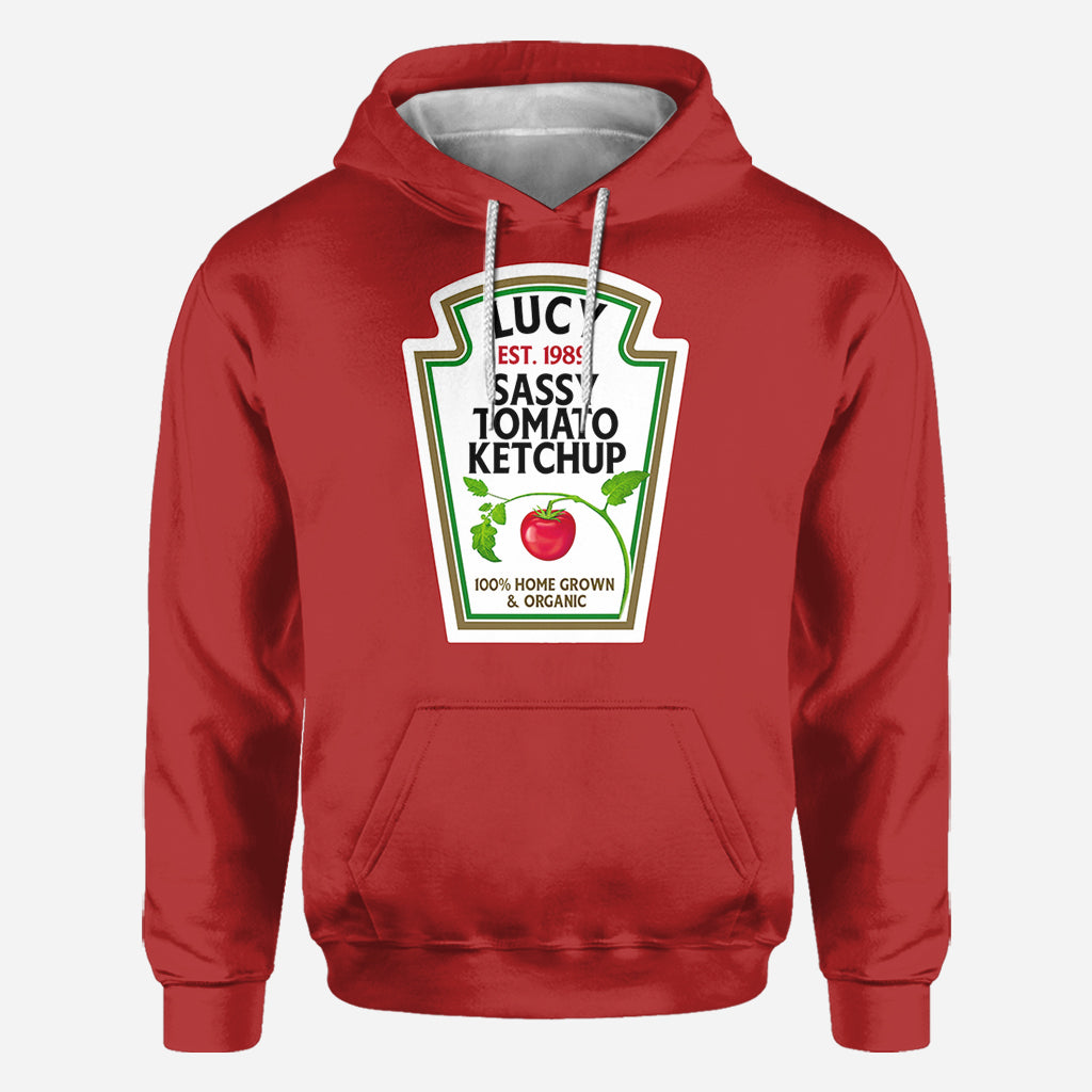 Sassy Ketchup Spicy Mustard Condiment Costume - Personalized Halloween All Over Shirt