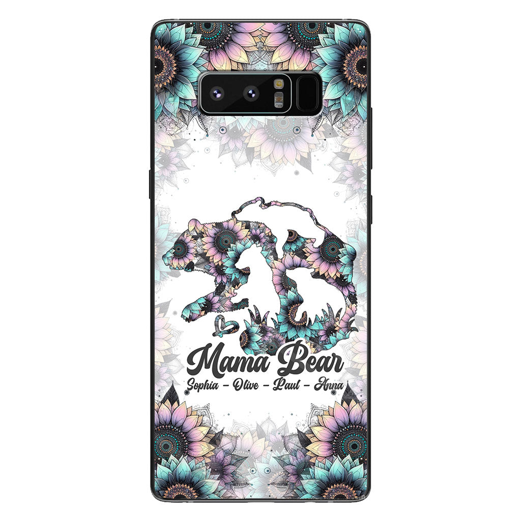 Mama Bear - Personalized Mother Clear Phone Case