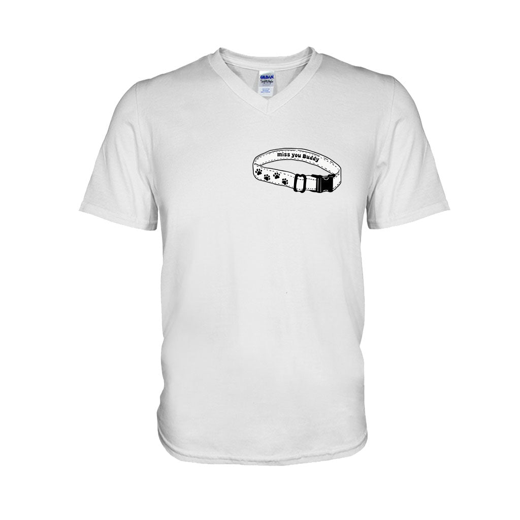 Collier « Tu me manques » - T-shirt et sweat à capuche personnalisés pour chien