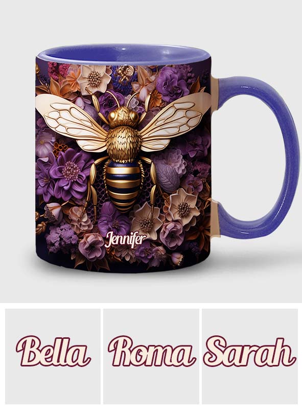 Mug personnalisé Bee Happy Golden Bee - Motif abeille