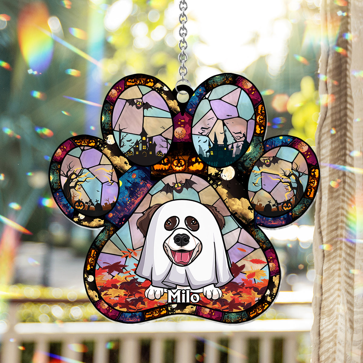 Hope You Like Dogs - Personalized Dog Window Hanging Suncatcher Ornament