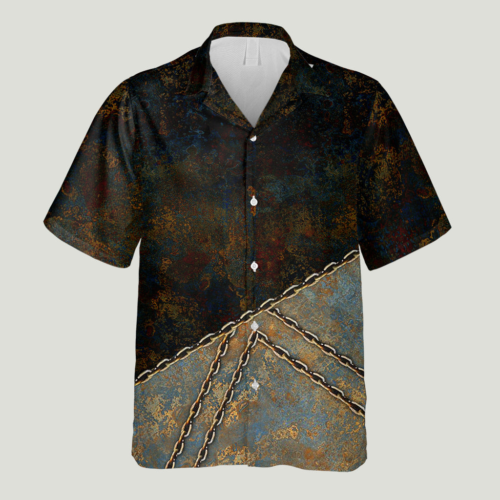 Grandpa's Wolf Pack Red Full Moon - Personalized Grandpa Hawaiian Shirt