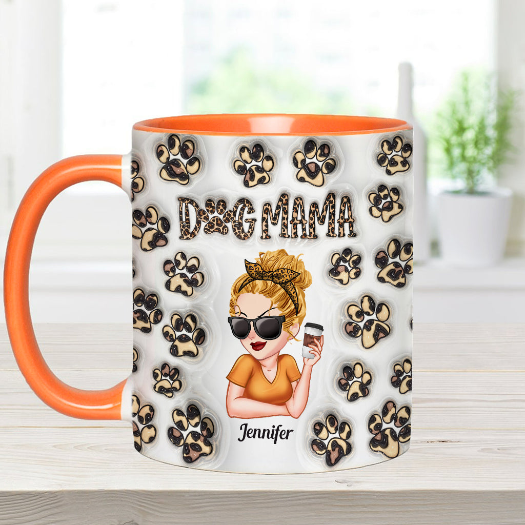 Baby Highland Cow Western Style - Personalisierte Tasse mit Hundemotiv