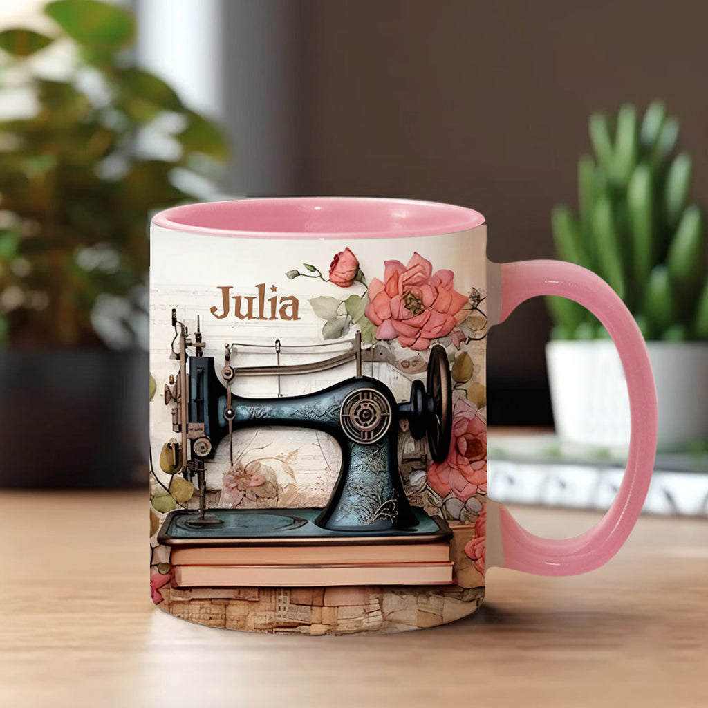 Sewing Machine - Personalized Sewing Accent Mug