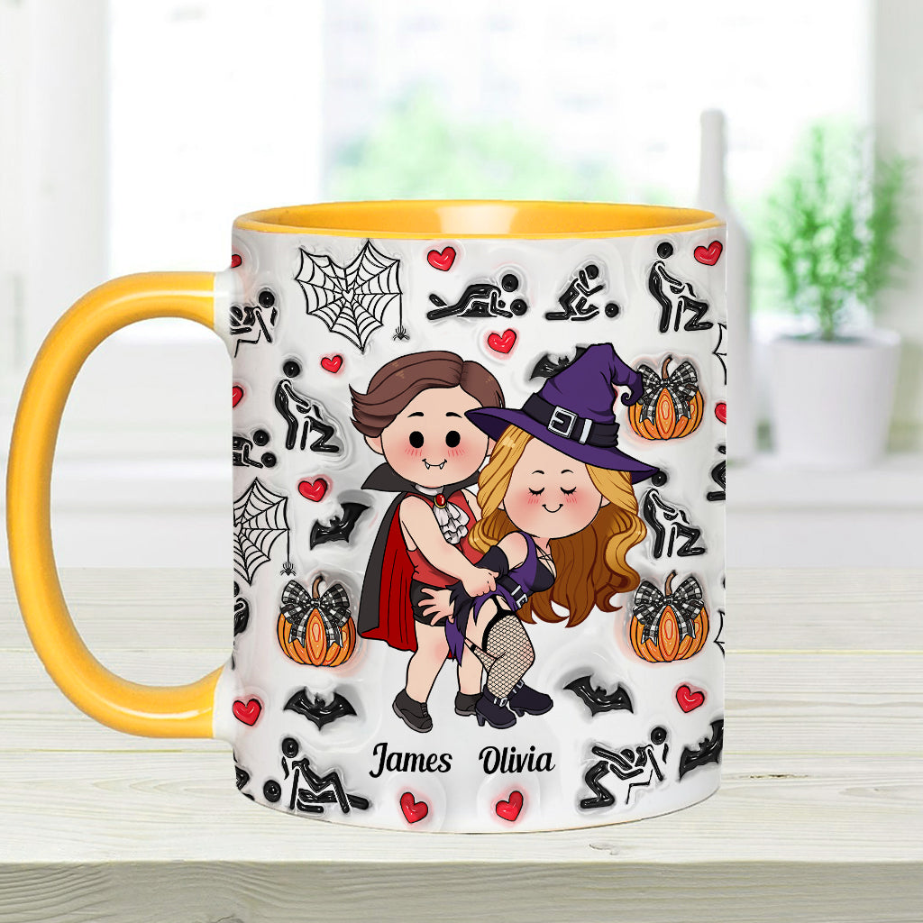 Till Death Do Us Part - Personalized Couple Accent Mug