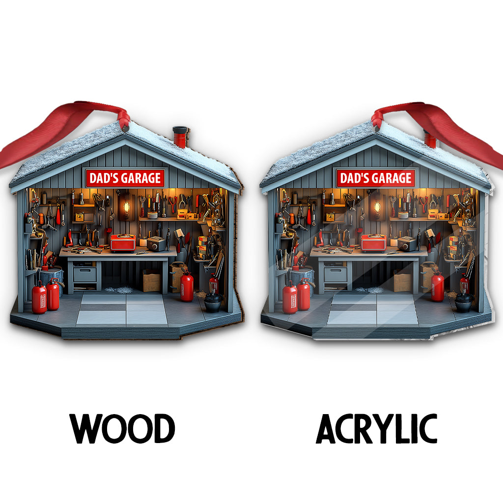 Dad's Garage - Personalized Father Ornament