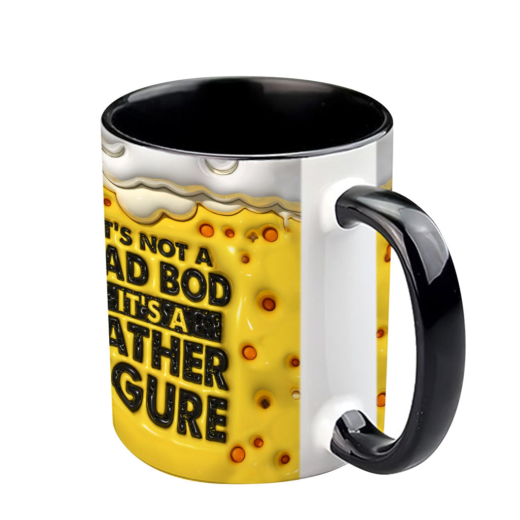 It's Not A Dad Bob It's A Fatherfigure - Personalized Father Accent Mug