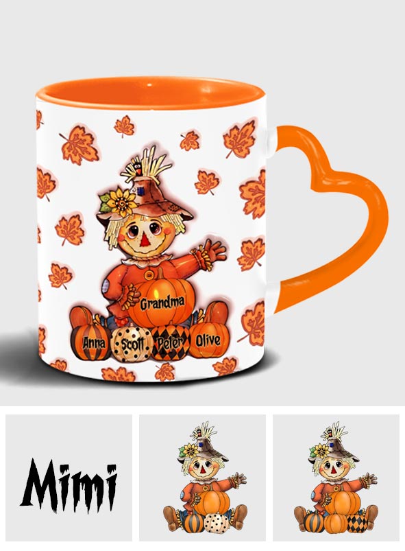 Oma Herbst - Personalisierte Oma Herzgriff-Tasse