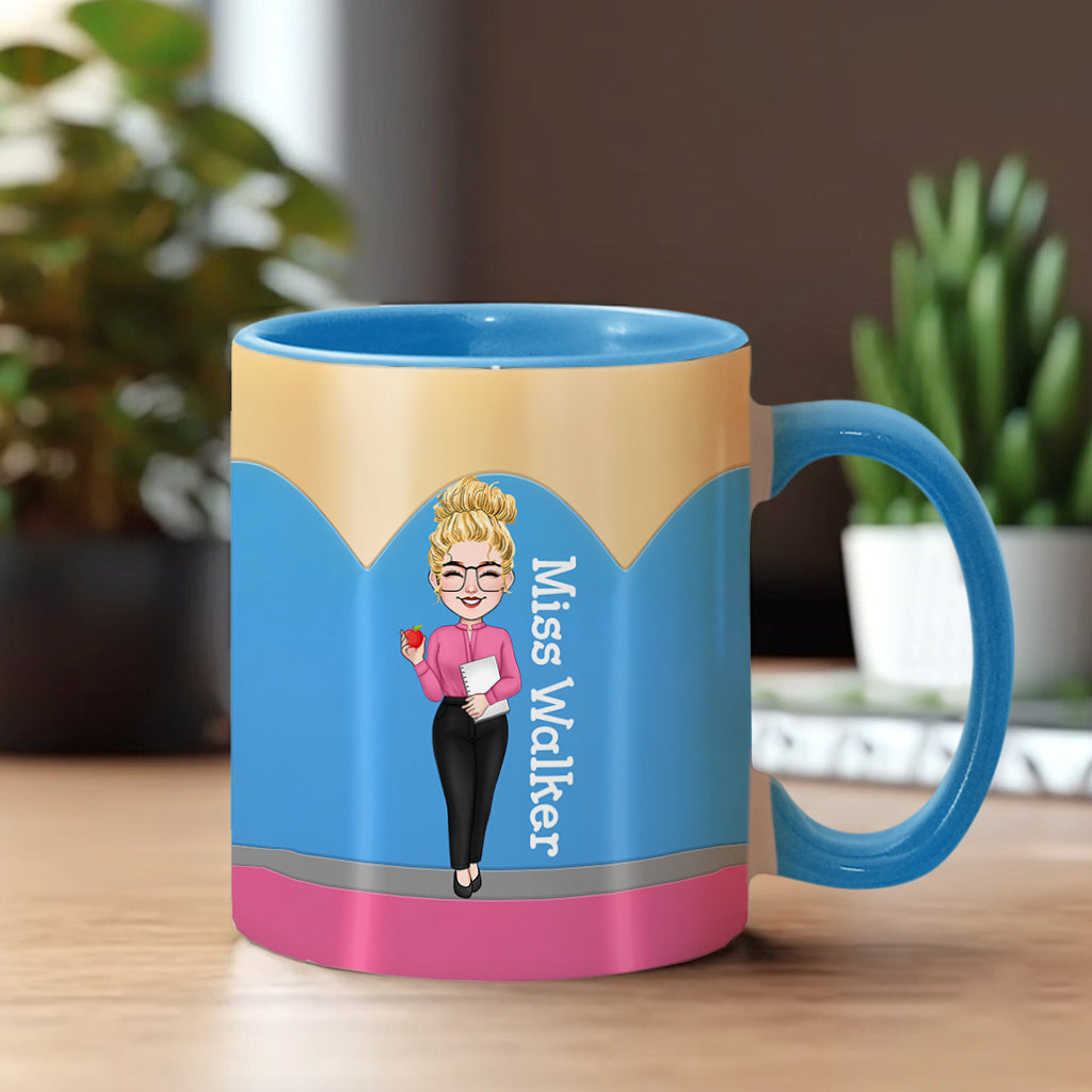Lehrerstift – Personalisierte Tasse mit Lehrermotiv