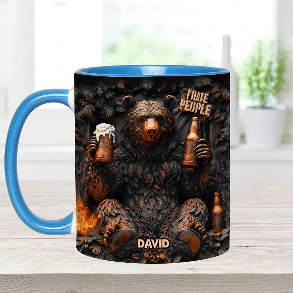 I Hate People - Personalized Camping Accent Mug