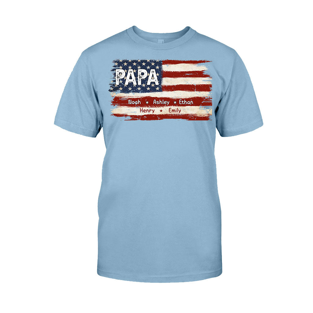 Dad's Life 4th Of July - Personalized Father T-shirt And Hoodie