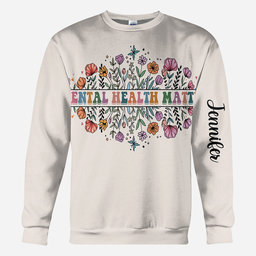 La santé mentale compte - T-shirt personnalisé de sensibilisation à la santé mentale