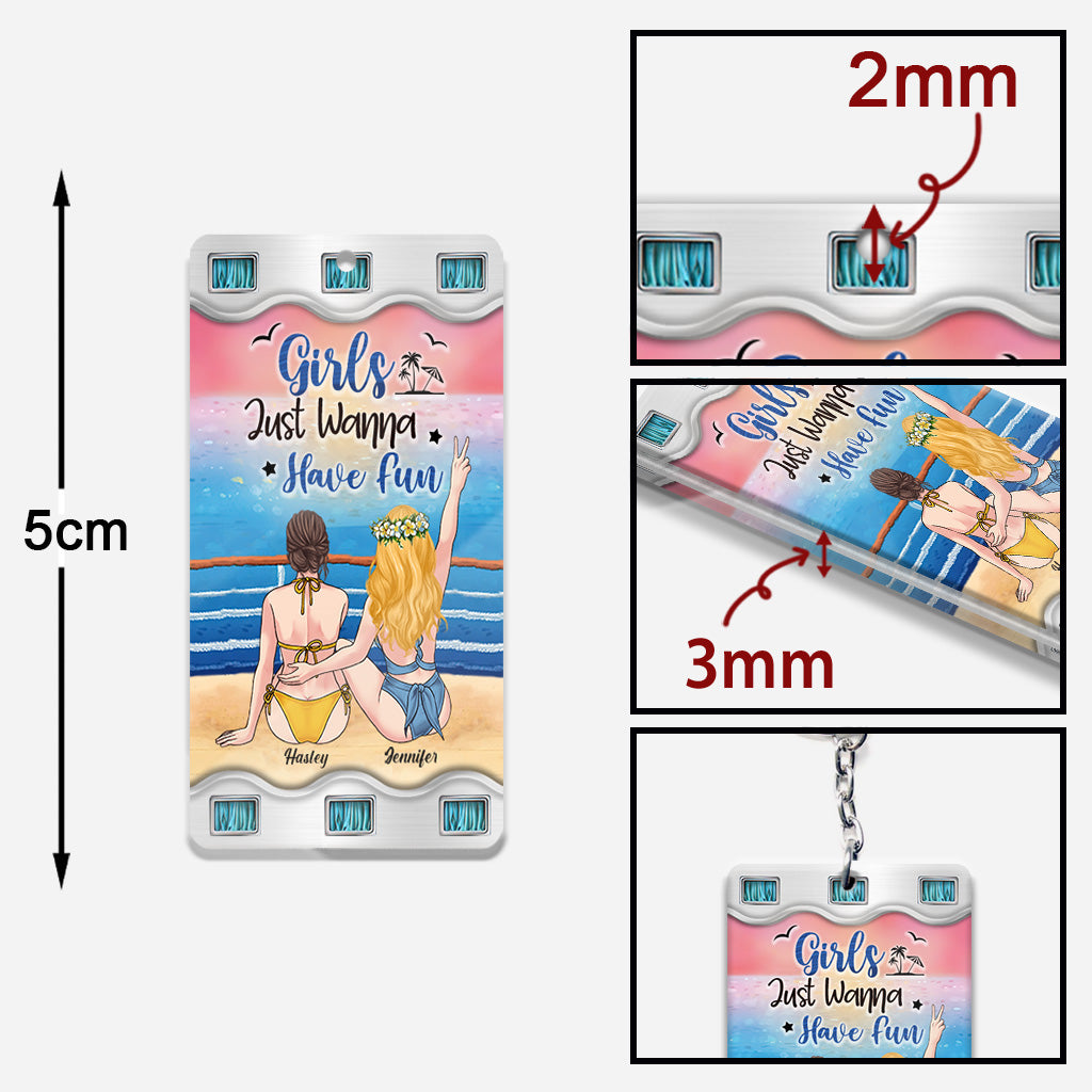 Time To Seas The Day - Personalized Cruising Keychain