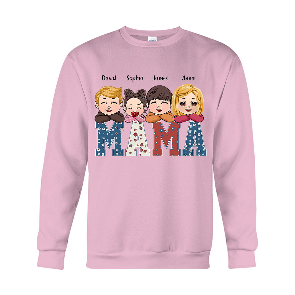 American Mama Any Title Vintage Retro Style - Personalized Mother T-shirt And Hoodie