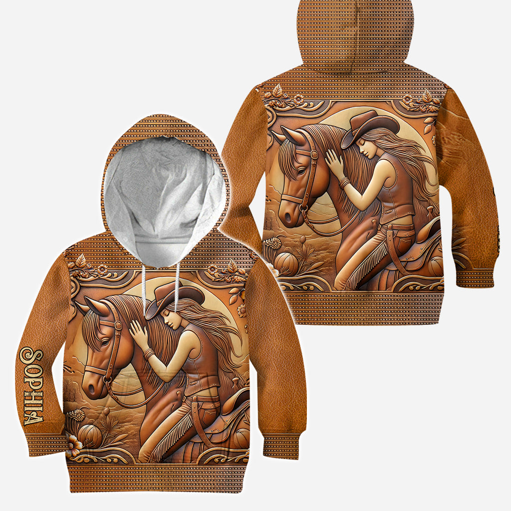 A Girl And Her Horse - Personalized Horse Hoodie and Leggings