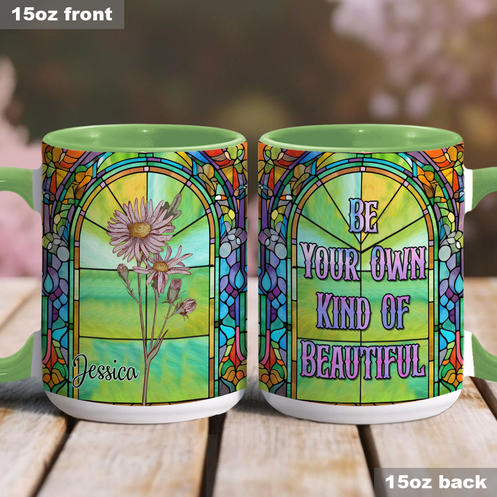Soyez votre propre fleur de naissance magnifique - Mug personnalisé