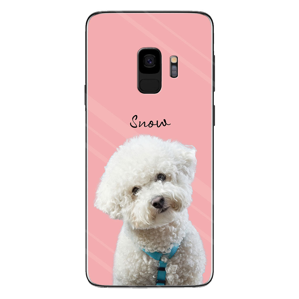 Lovely Dog Cat Pet Portrait - Personalized Dog Clear Phone Case